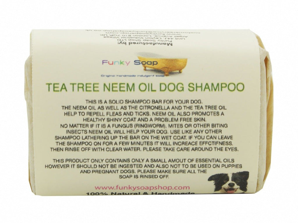 Funky Soap- Tea tree and neem oil dog shampoo- 120g - Green Skye-