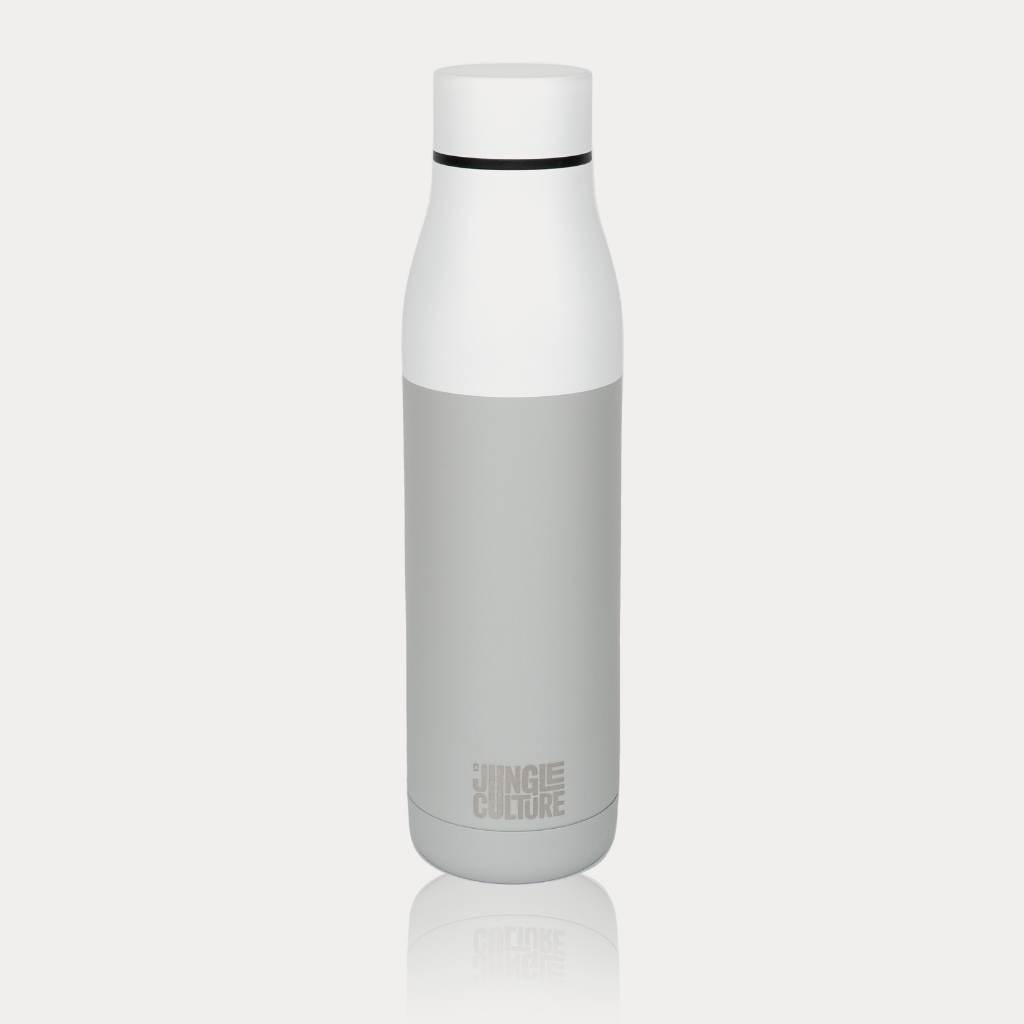 Insulated Stainless Steel Water Bottle - White (650ml) - Green Skye-