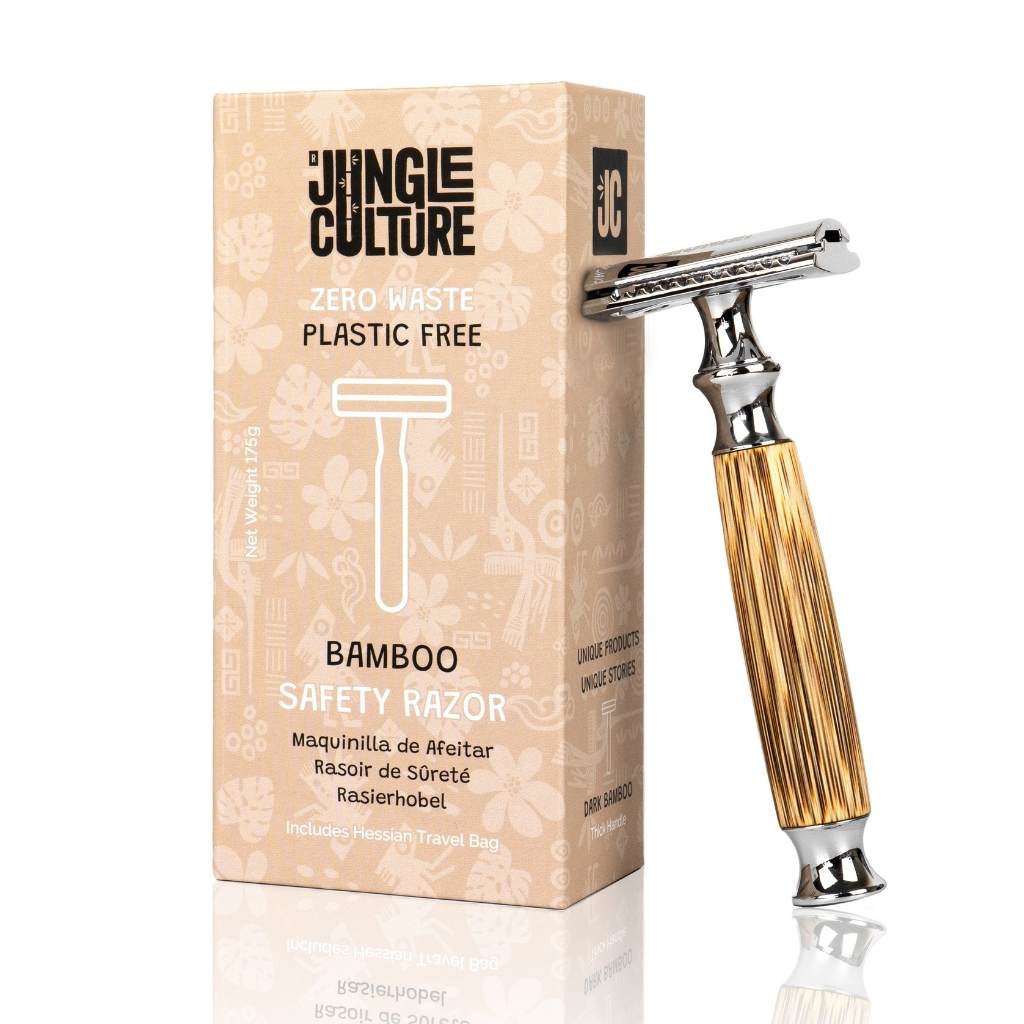 Jungle Culture- bamboo double edged safety razor - Green Skye-