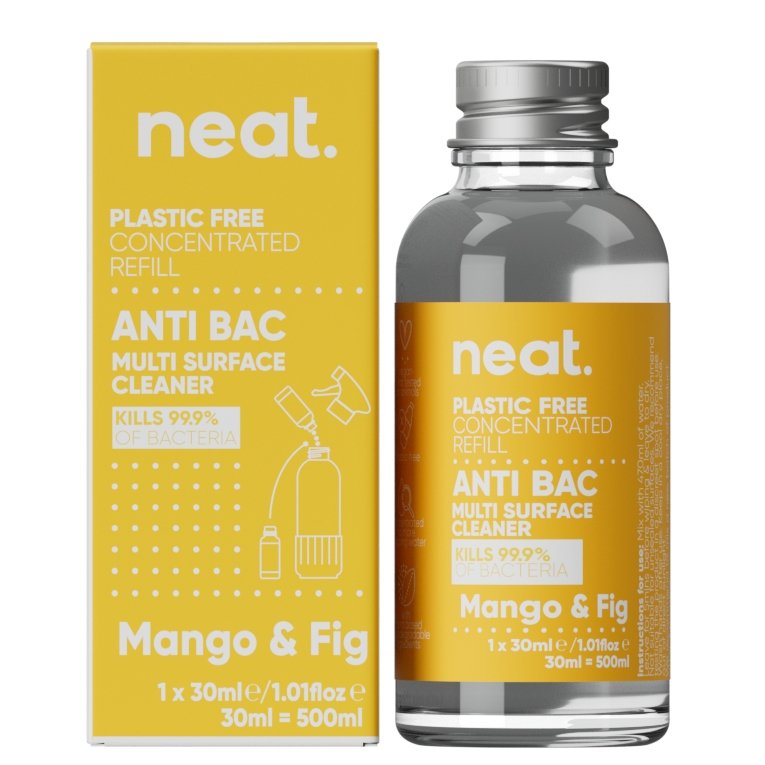 neat. - Concentrated Cleaning Refill: Anti-Bac Multi-Surface (Mango & Fig) - Green Skye-